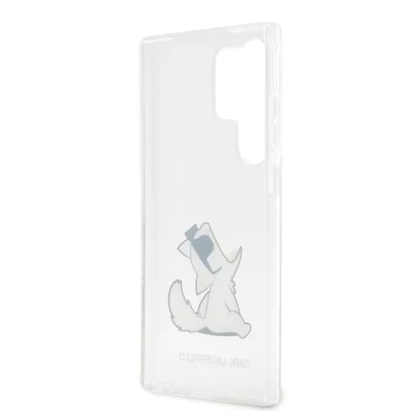 Karl Lagerfeld PC/TPU Choupette Eat Samsung S918 Galaxy S23 Ultra (2023) hátlapvédő tok átlátszó (KLHCS23LCFNRC)