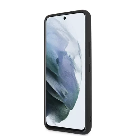 Guess Samsung S911 Galaxy S23 PU 4G Metal Logo hátlapvédő tok szürke (GUHCS23S4GMGGR)