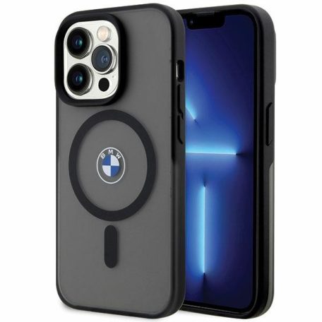 BMW Signature MagSafe Apple iPhone 14 Pro Max (6.7) hátlapvédő TPU tok fekete (BMHMP14XDSLK)