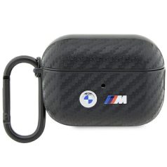   BMW Carbon Double Metal Logo Apple Airpods Pro 2  PU tok (BMAP2WMPUCA2)