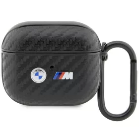   BMW Carbon Double Metal Logo Apple Airpods 3  PU tok (BMA3WMPUCA2)