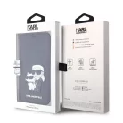 Karl Lagerfeld PU Saffiano Karl and Choupette NFT Apple iPhone 12 / 12 Pro 2020 (6.1) könyvtok fekete (KLBKP12MSANKCPK)