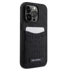 Karl Lagerfeld Saffiano Monogram Apple iPhone 13 Pro Max (6.7) hátlapvédő tok fekete (KLHCP13XSAKLHPPK)