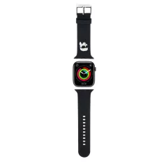   Karl Lagerfeld Karl Head NFT Apple Watch 42/44/45/49 mm óraszíj fekete (KLAWLSLKNK)