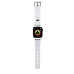   Karl Lagerfeld Karl Head Apple Watch 42/44/45/49 mm óraszíj fehér (KLAWLSLKNH)