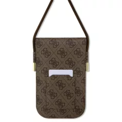   Guess PU 4G Metal Logo Script válltáska barna (GUOWBP4SNSW)