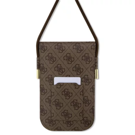 Guess PU 4G Metal Logo Script válltáska barna (GUOWBP4SNSW)