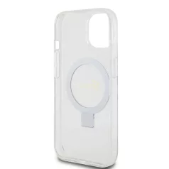   Guess Apple iPhone 15 (6.1) IML Ring Stand Glitter MagSafe hátlapvédő tok átlátszó (GUHMP15SHRSGSD)