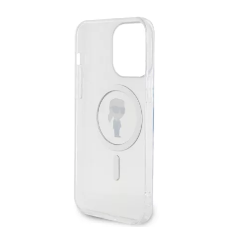 Karl Lagerfeld IML Ikonik MagSafe Apple iPhone 15 Pro Max (6.7) hátlapvédő tok átlátszó (KLHMP15XHFCKNOT)