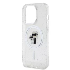   Karl Lagerfeld IML Glitter MagSafe Apple iPhone 15 Pro Max (6.7) hátlapvédő tok átlátszó (KLHMP15XHGKCNOT)