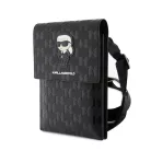 Karl Lagerfeld Saffiano Ikonik NFT Monogram válltáska fekete (KLWBSAKHPKK)