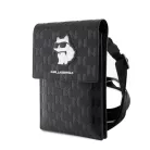 Karl Lagerfeld Saffiano Monogram válltáska fekete (KLWBSAKHPCK)