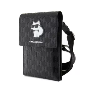   Karl Lagerfeld Saffiano Monogram válltáska fekete (KLWBSAKHPCK)