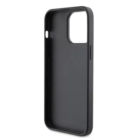 Guess Apple iPhone 15 Pro Max (6.7) 4G Metal Logo hátlapvédő tok szürke (GUHCP15X4GMGGR)