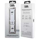 Karl Lagerfeld and Choupette Apple Watch 38/40/41 mm óraszíj fehér (KLAWMSLKCNH)