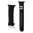 Karl Lagerfeld Choupette Head NFT Apple Watch 42/44/45/49 mm óraszíj fekete (KLAWLSLCNK)