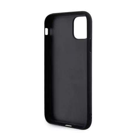 Karl Lagerfeld 3D Rubber Karl and Choupette Apple iPhone 11 (6.1) 2019 hátlapvédő tok fekete (KLHCP14SSNCHBCK)