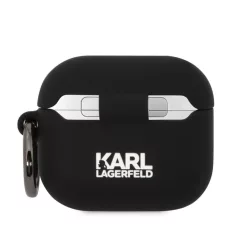   Karl Lagerfeld 3D Logo NFT Karl and Choupette Apple Airpods 3 szilikon tok fekete (KLA3RUNKC)