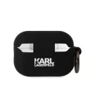 Karl Lagerfeld 3D Logo NFT Karl and Choupette Apple Airpods Pro 2 szilikon tok fekete (KLAP2RUNKC)