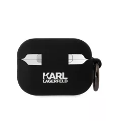   Karl Lagerfeld 3D Logo NFT Karl and Choupette Apple Airpods Pro 2 szilikon tok fekete (KLAP2RUNKC)