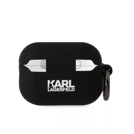 Karl Lagerfeld 3D Logo NFT Karl and Choupette Apple Airpods Pro 2 szilikon tok fekete (KLAP2RUNKC)