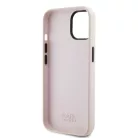 Karl Lagerfeld Liquid Silicone Ikonik NFT Apple iPhone 15 Pro (6.1) hátlapvédő tok pink (KLHCP15LSNIKBCP)