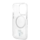 Karl Lagerfeld IML Karl and Choupette NFT MagSafe Apple iPhone 15 Pro (6.1) hátlapvédő tok átlátszó (KLHMP15LHNKCIT)