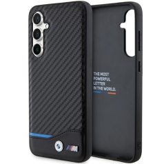   BMW Leather Carbon Samsung S711 Galaxy S23 FE (2023) hátlapvédő tok fekete (BMHCS23FE22NBCK)