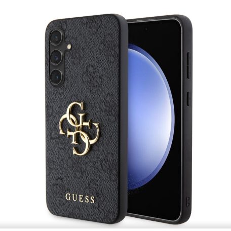 Guess PU 4G Metal Logo Samsung S711 Galaxy S23 FE hátlapvédő tok szürke (GUHCS23FE4GMGGR)