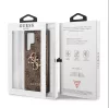 Guess Samsung S928 Galaxy S24 Ultra (2024) PU 4G Metal Logo hátlapvédő tok barna (GUHCS24L4GMGBR)