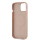 Karl Lagerfeld PU Leather Monogram Magsafe Apple iPhone 15 Pro (6.1) hátlapvédő tok pink (KLHMP15LPKHPORPP)