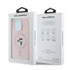 Karl Lagerfeld Liquid Silicone Karl and Choupette Apple iPhone 14 Pro (6.1) MagSafe hátlapvédő tok pink (KLHMP14LSCMKCRHP)