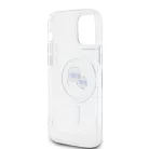 Karl Lagerfeld IML K&CH Heads Metal Frame MagSafe Apple iPhone 14 (6.1) hátlapvédő tok átlátszó (KLHMP14SHLSKCH)