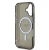 Guess Apple iPhone 16 Pro Max (6.9) IML Glitter Ring hátlapvédő MagSafe tok fekete (GUHMP16SHFGEREK)