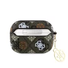 Guess 4G Peony Charm Apple Airpods Pro 2 PC/PU tok barna (GUAP2P4RPEW)