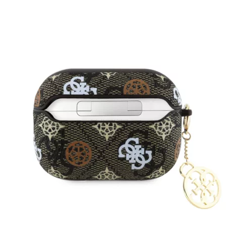 Guess 4G Peony Charm Apple Airpods Pro 2 PC/PU tok barna (GUAP2P4RPEW)