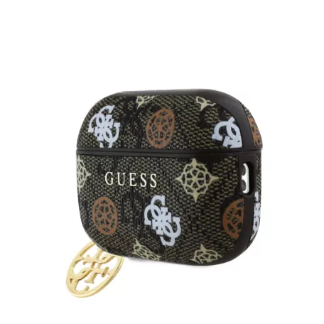 Guess 4G Peony Charm Apple Airpods Pro 2 PC/PU tok barna (GUAP2P4RPEW)