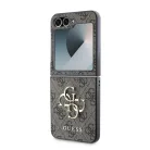 Guess PU 4G Metal Logo Samsung Galaxy Z Flip 6 / Z Flip 7 FE hátlapvédő tok barna (GUHCZF64GMGBR)