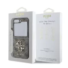 Guess PU 4G Metal Logo Samsung Galaxy Z Flip 6 / Z Flip 7 FE hátlapvédő tok barna (GUHCZF64GMGBR)