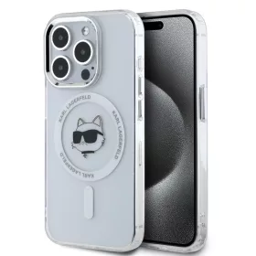   Karl Lagerfeld IML Choupette Head MagSafe Apple iPhone 16 Pro Max (6.9) hátlapvédő tok átlátszó (KLHMP16XHLSCHH)