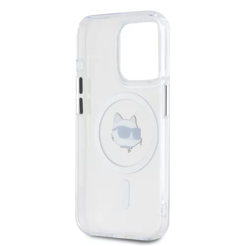 Karl Lagerfeld IML Choupette Head MagSafe Apple iPhone 16 Pro Max (6.9) hátlapvédő tok átlátszó (KLHMP16XHLSCHH)