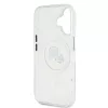 Karl Lagerfeld IML K&CH Heads Metal Frame MagSafe Apple iPhone 16 Pro (6.3) hátlapvédő tok átlátszó (KLHMP16LHLSKCH)