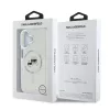 Karl Lagerfeld IML K&CH Heads Metal Frame MagSafe Apple iPhone 16 Pro (6.3) hátlapvédő tok átlátszó (KLHMP16LHLSKCH)