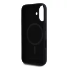 Karl Lagerfeld Liquid Silicone Karl and Choupette Apple iPhone 16 (6.1) MagSafe hátlapvédő tok fekete (KLHMP16SSCMKCRHK)