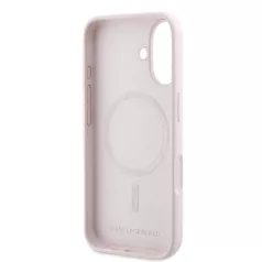   Karl Lagerfeld Liquid Silicone Double Heads Apple iPhone 16 Pro (6.3) MagSafe hátlapvédő tok pink (KLHMP16LSKCHPPLP)