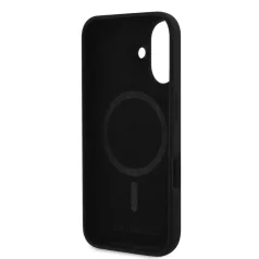   Karl Lagerfeld Liquid Silicone Karl Head MagSafe Apple iPhone 16 Pro (6.3) hátlapvédő tok fekete (KLHMP16LSKHPPLK)