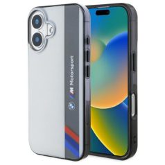   BMW Motosport IML Apple iPhone 16 Plus (6.7) hátlapvédő TPU tok szürke (BMHCP16M23HTFEG)