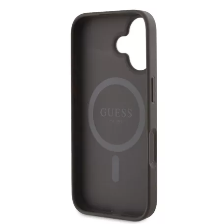 Guess PU Leather MagSafe Apple iPhone 16 Pro (6.3) hátlapvédő tok barna (GUHMP16LG4GFRW)