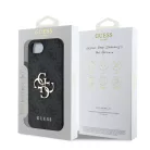 Guess PU 4G Metal Logo Apple iPhone 16 Pro (6.3) hátlapvédő tok szürke (GUHCP16L4GMGGR)