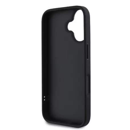 Karl Lagerfeld 3D Rubber Ikonik Apple iPhone 16 Pro Max (6.9) hátlapvédő tok fekete (KLHCP16X3DRKINK)